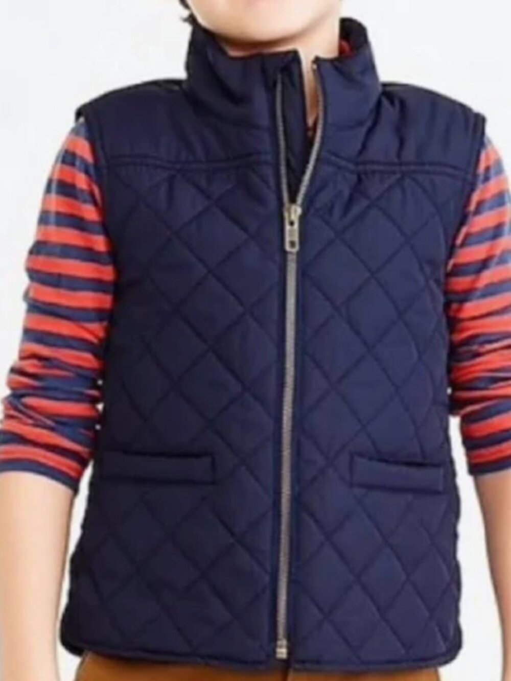 J. Crew Crewcuts Boys' quilted vest | Navy | Size 2